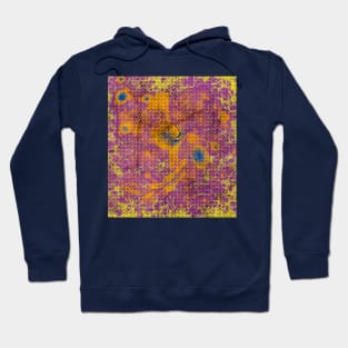 Random textured growth in a vibrant world Hoodie